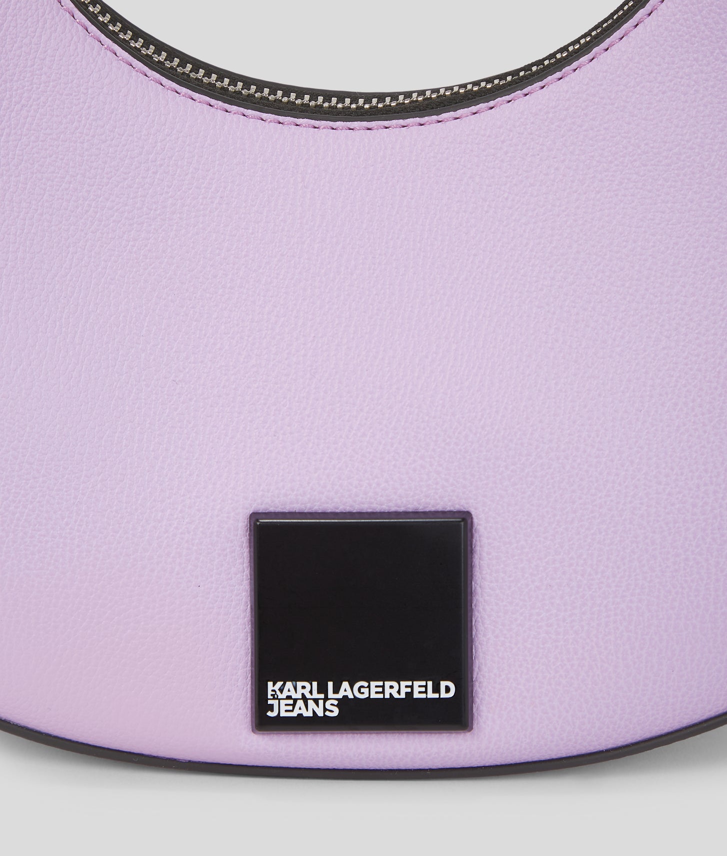 KarlLagerfeld Klj Box Logo Half-Moon Shoulder Bag Lavendula