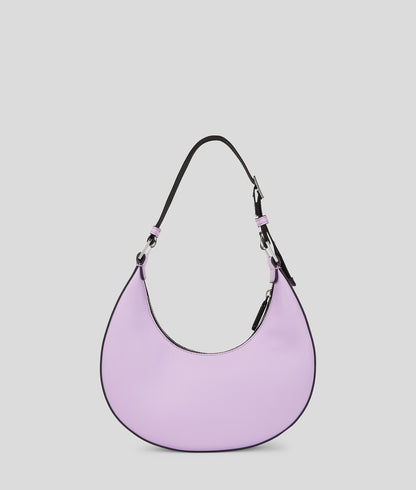KarlLagerfeld Klj Box Logo Half-Moon Shoulder Bag Lavendula
