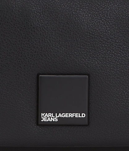 KarlLagerfeld Klj Box Logo Soft Mini Hobo Bag Black