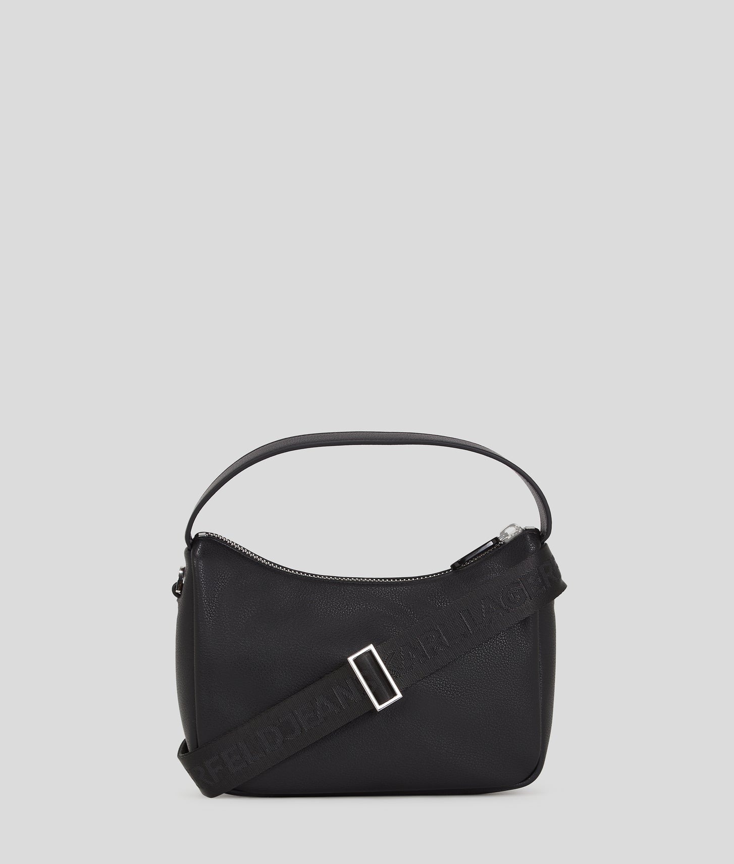 KarlLagerfeld Klj Box Logo Soft Mini Hobo Bag Black