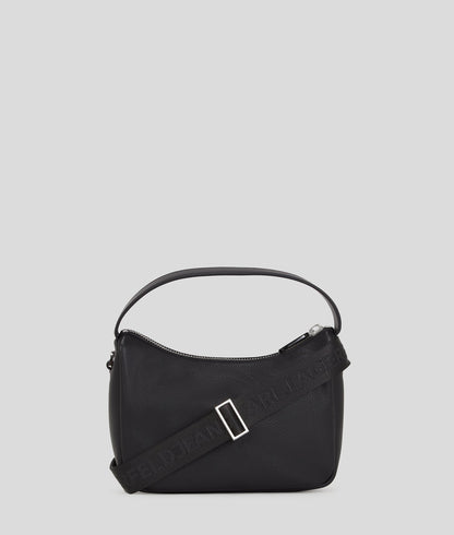 KarlLagerfeld Klj Box Logo Soft Mini Hobo Bag Black