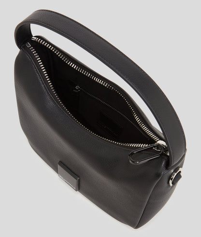 KarlLagerfeld Klj Box Logo Soft Mini Hobo Bag Black