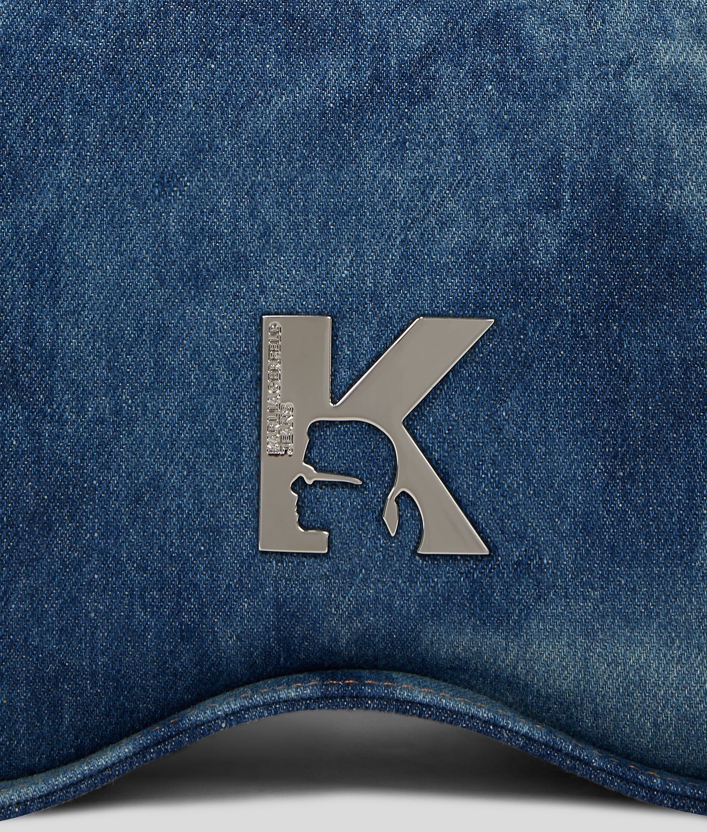 KarlLagerfeld Sunglasses Denim Top-Handle Bag Tinted Visual Washed Blue