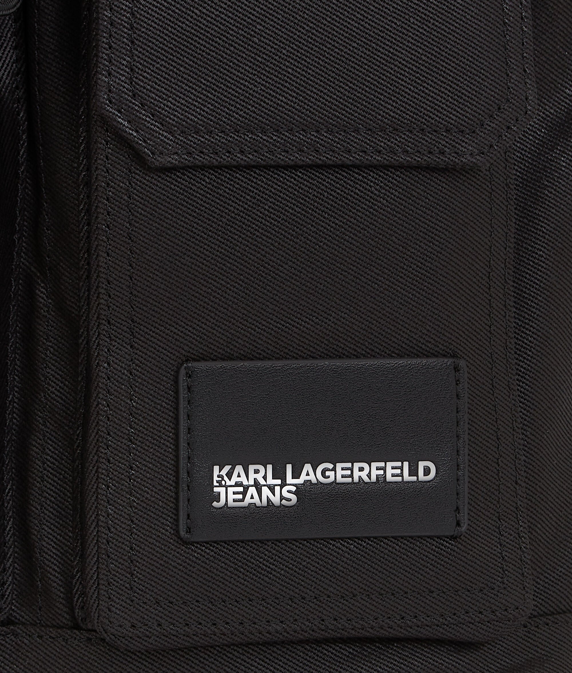 Utility Coated Denim Backpack Coated Black Denim Coated Black Denim