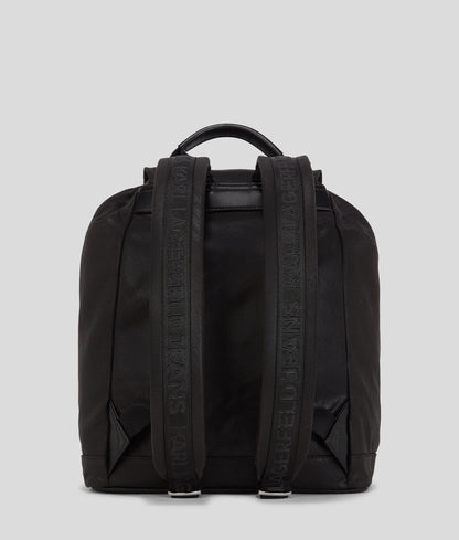 Utility Coated Denim Backpack Coated Black Denim Coated Black Denim