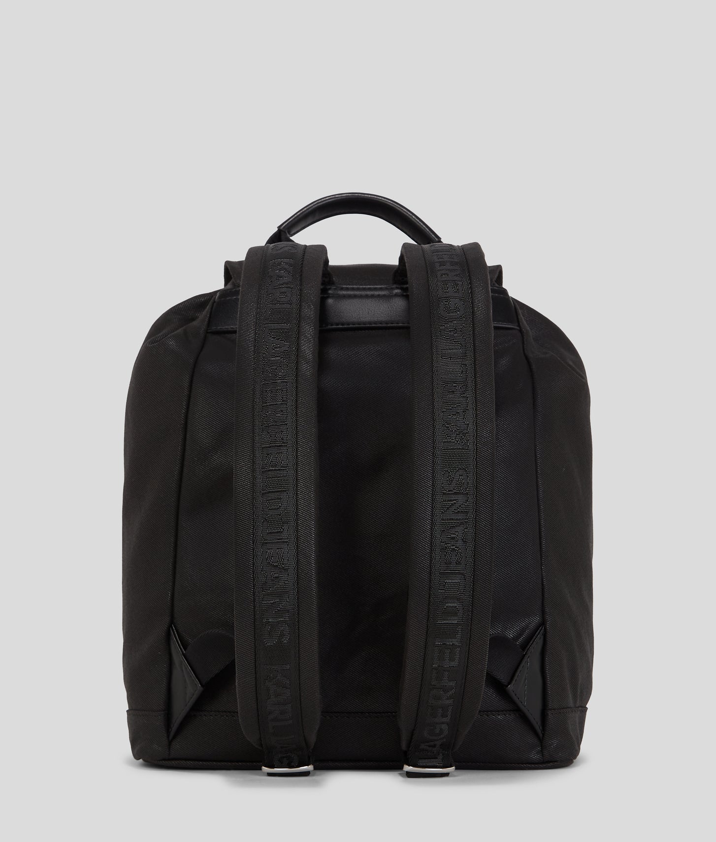 KarlLagerfeld Utility Coated Denim Backpack Coated Black Denim