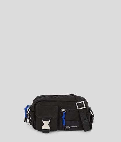 Utility Coated Denim Camera Bag Coated Black Denim Coated Black Denim