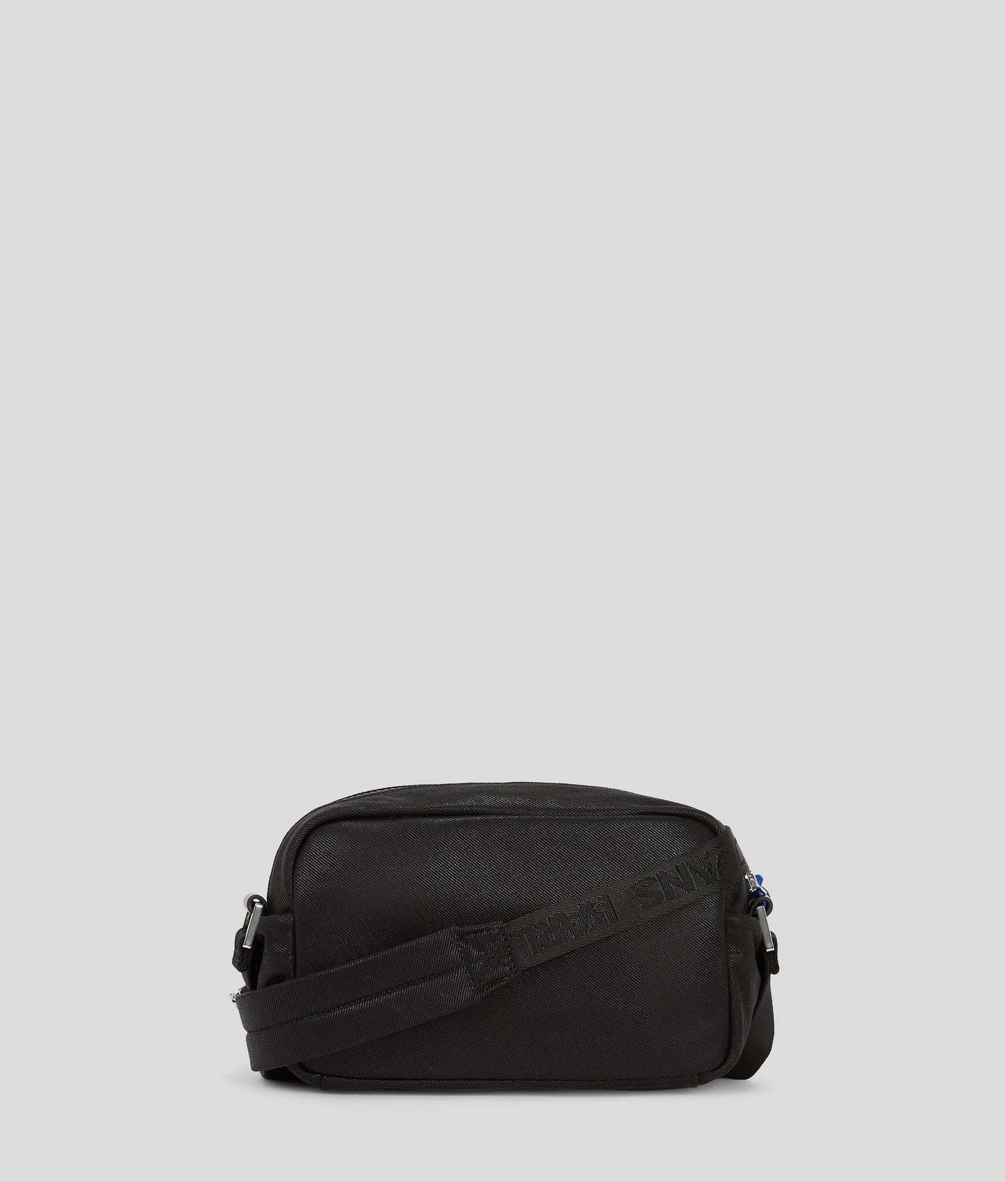 KarlLagerfeld Utility Coated Denim Camera Bag Coated Black Denim