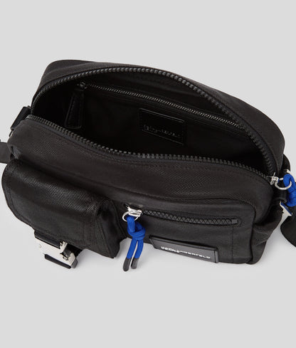 Utility Coated Denim Camera Bag Coated Black Denim Coated Black Denim
