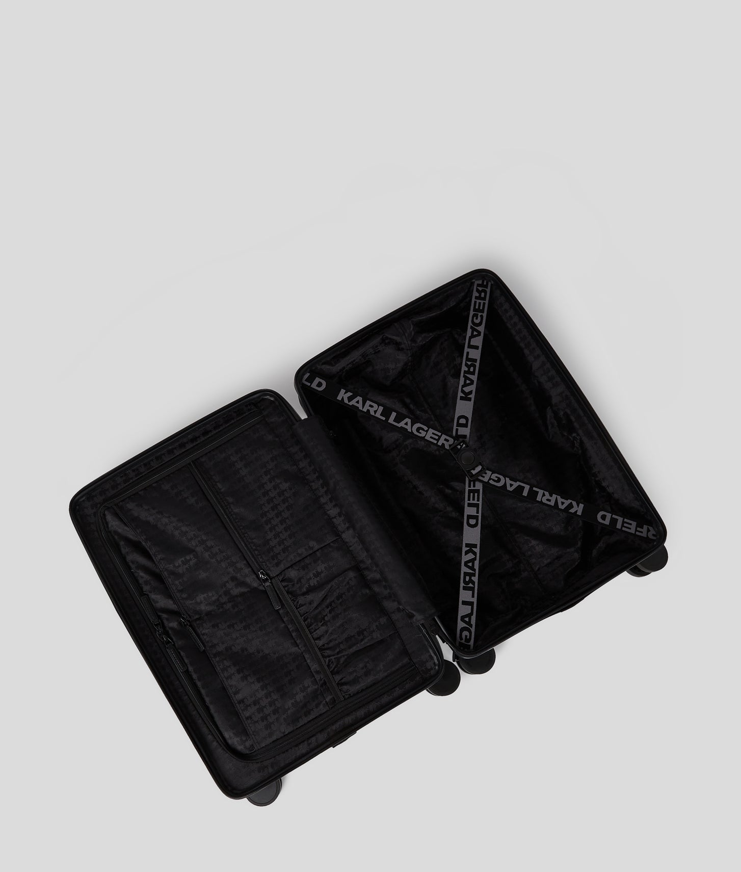 KarlLagerfeld Ktravel Hard-Shell Trolley Bag Black