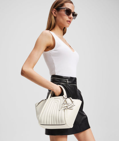 KarlLagerfeld Kwellen Tote Bag Off White