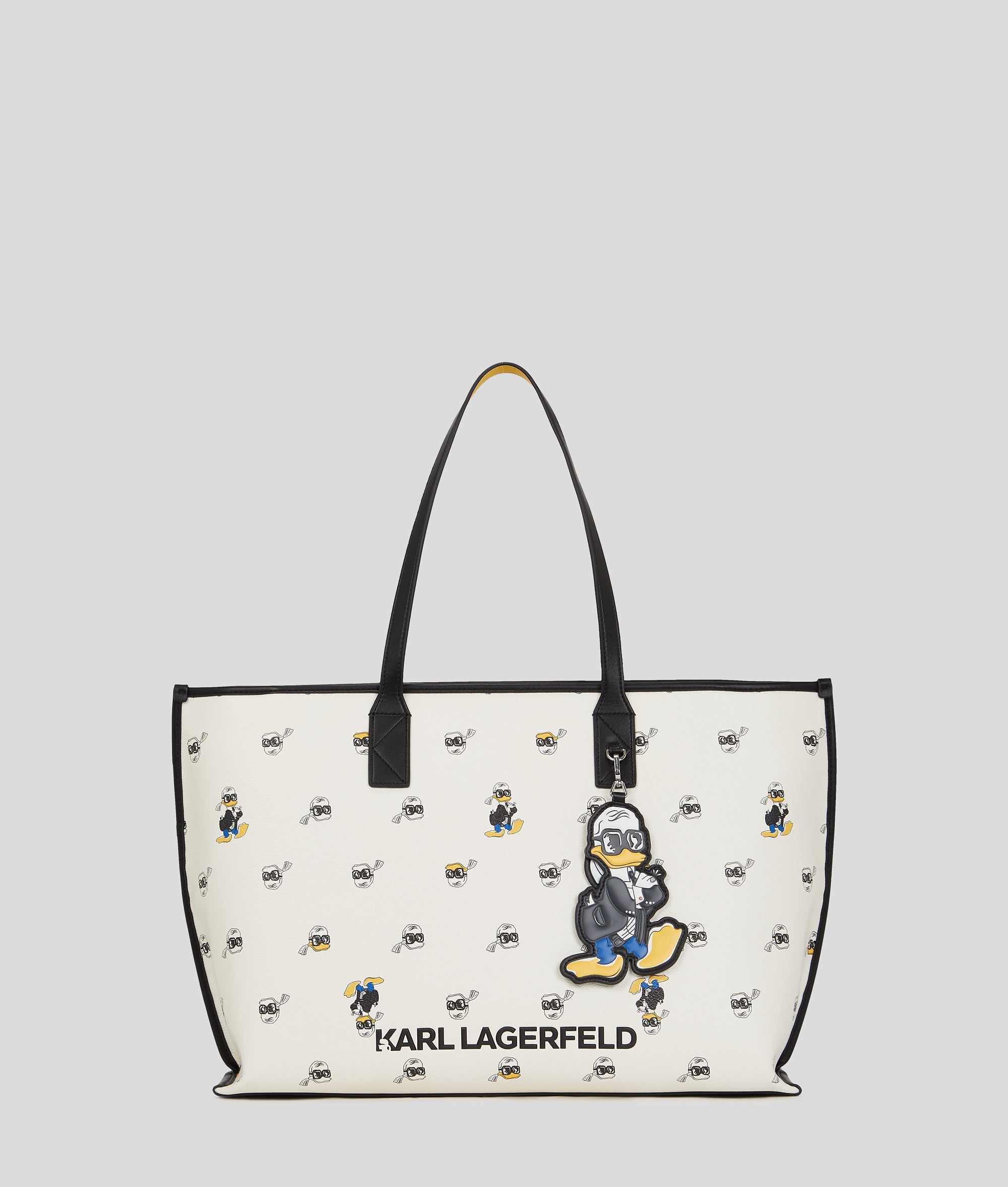 KarlLagerfeld Disney X Kl Print Tote Bag Cannoli Cream-Black