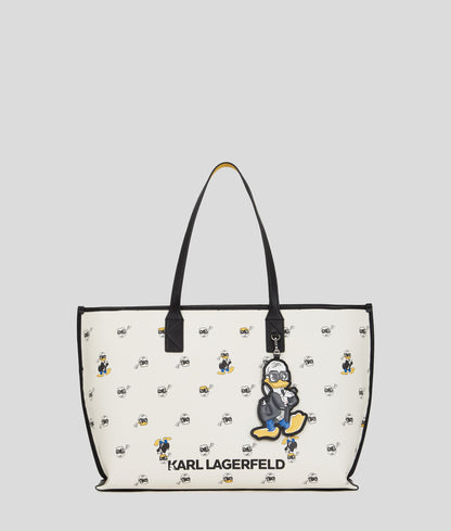 KarlLagerfeld Disney X Kl Print Tote Bag Cannoli Cream-Black