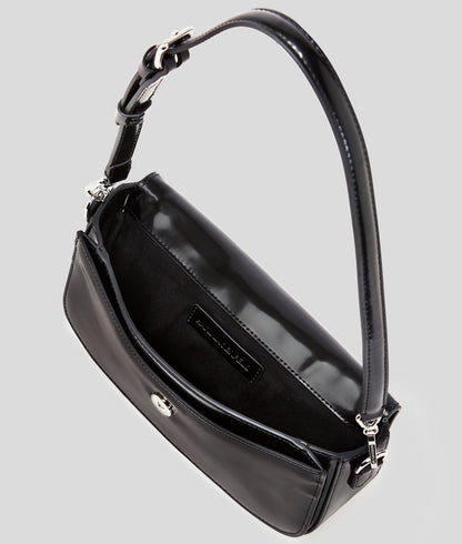 KarlLagerfeld Kautograph Padlock Shoulder Bag Black