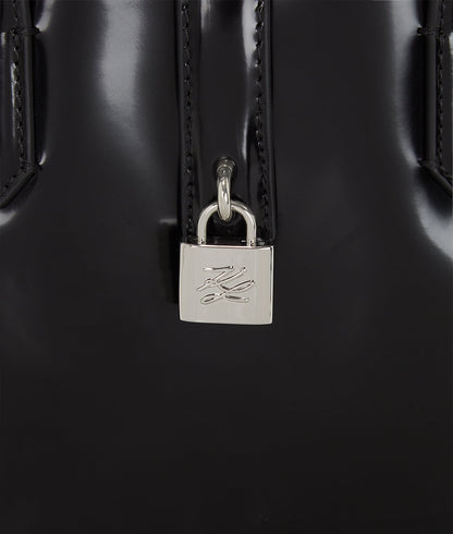 KarlLagerfeld Kautograph Padlock Mini Tote Bag Black