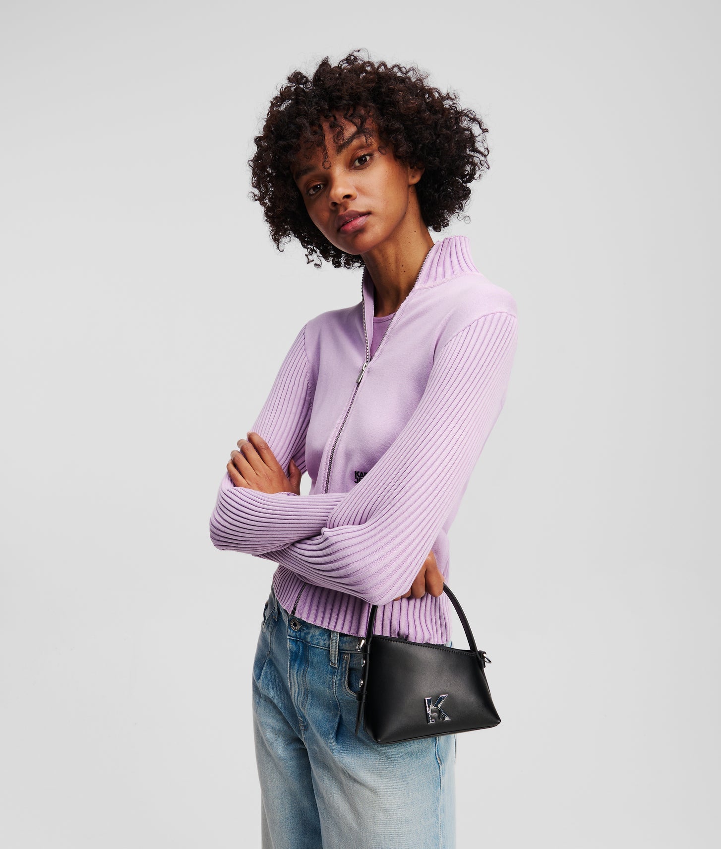 KarlLagerfeld Geo Mini Crossbody Bag Black