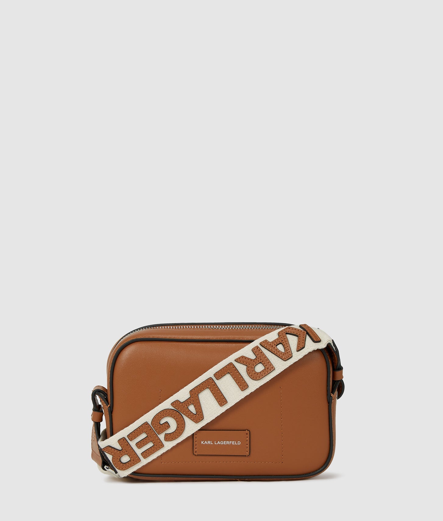 KarlLagerfeld Kcircle Perforated Crossbody Bag Dark Tan