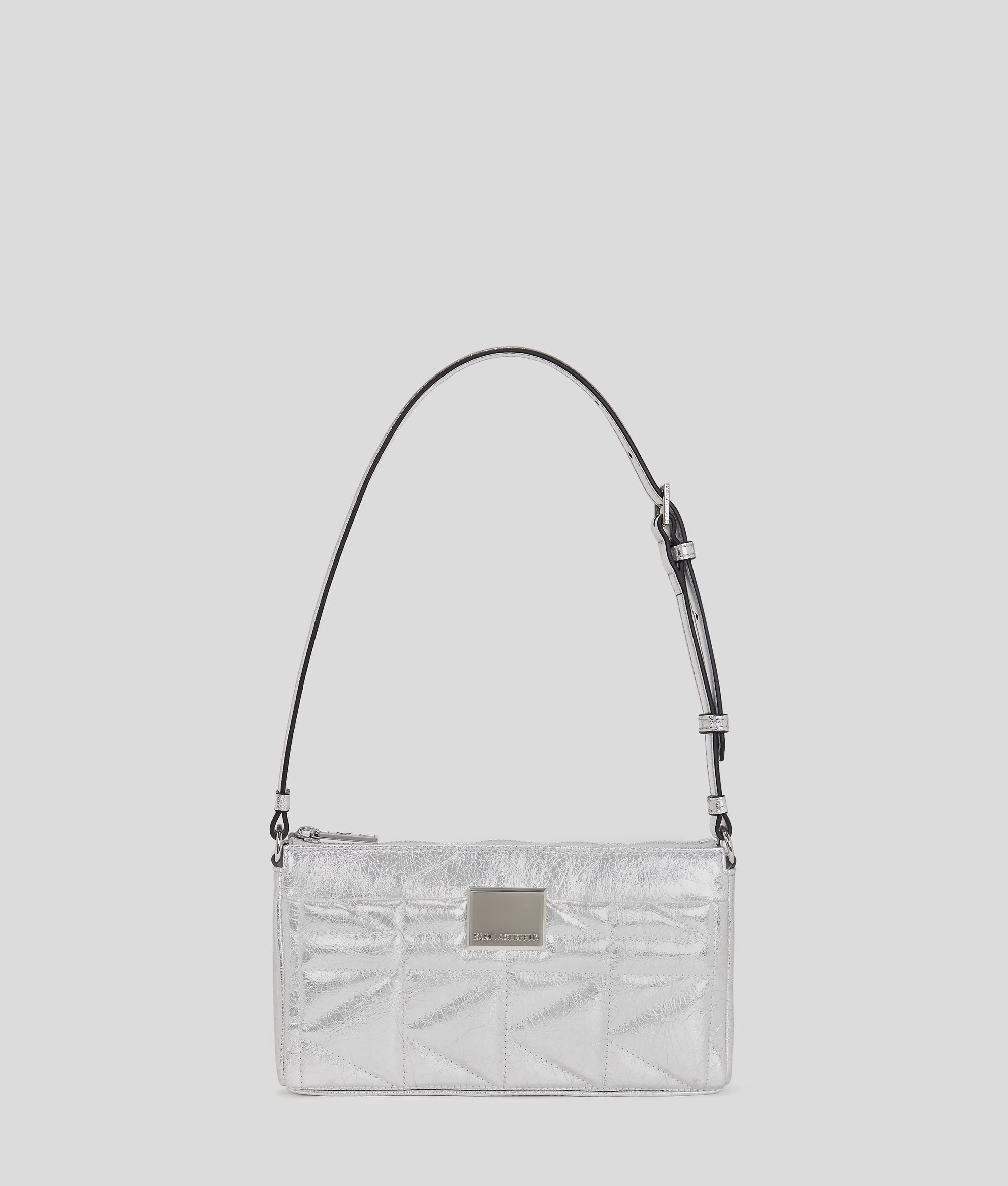 KarlLagerfeld Kkuilt Small Shoulder Bag Silver