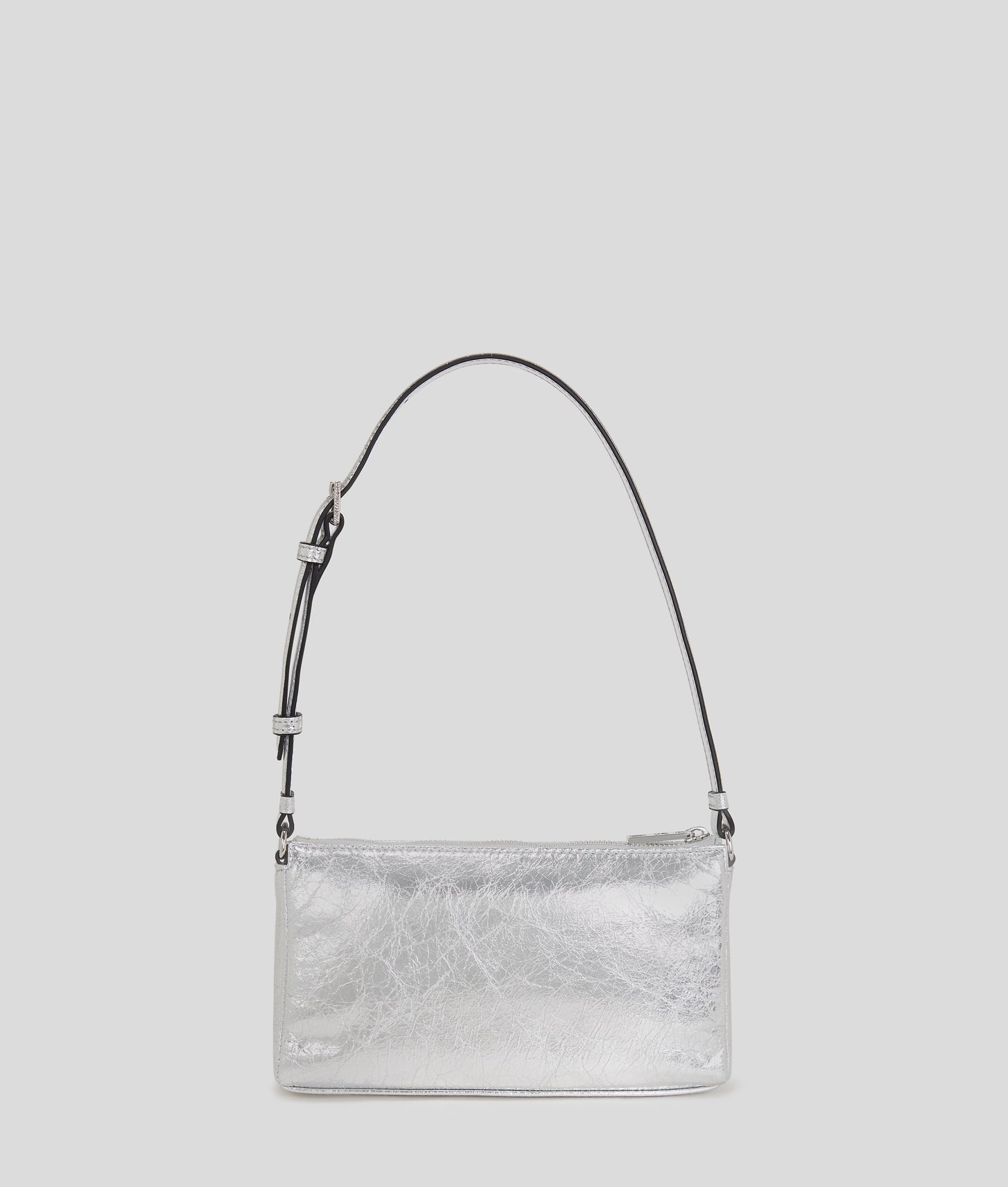 KarlLagerfeld Kkuilt Small Shoulder Bag Silver