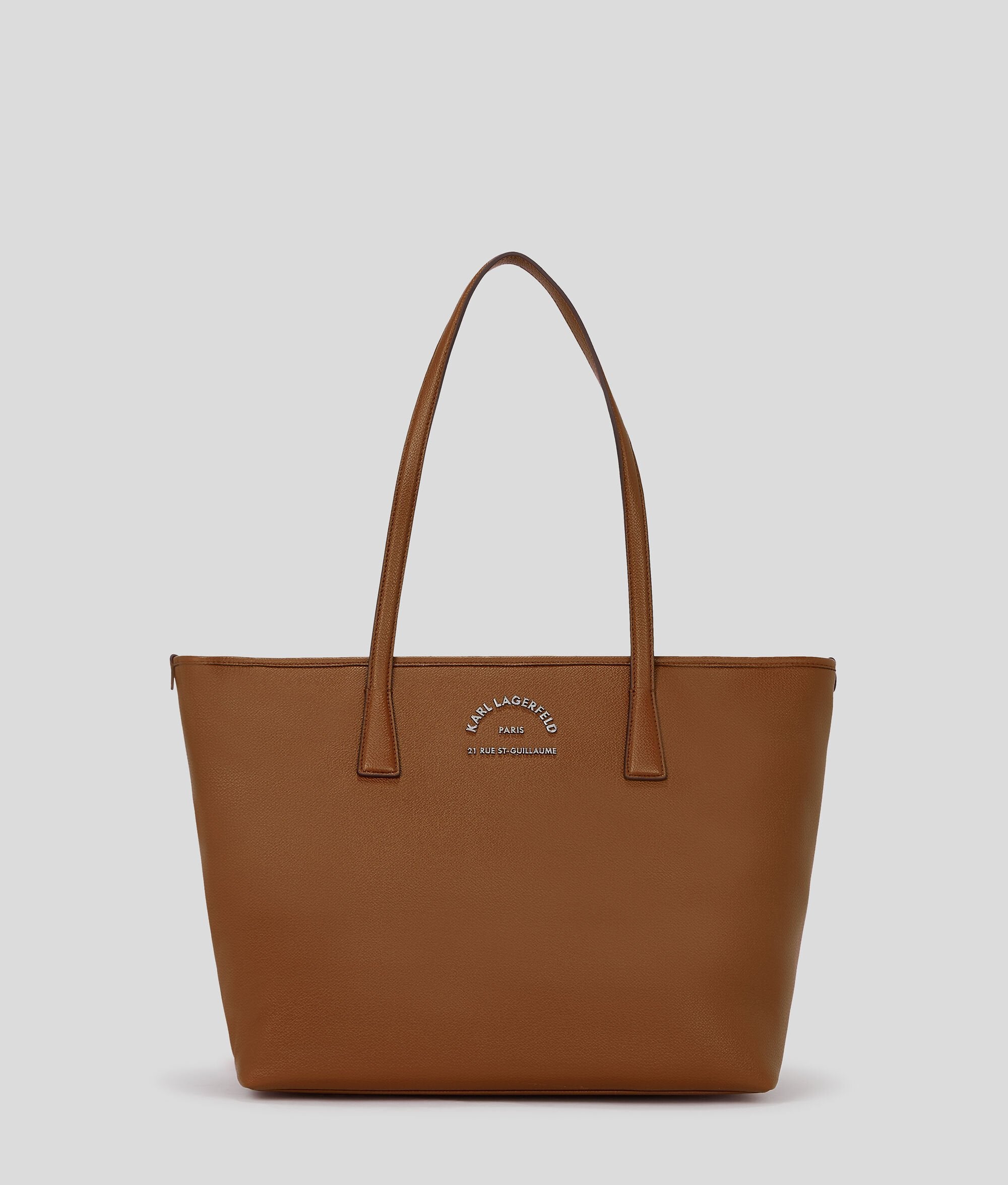 Rue St-Guillaume Metal Tote Bag Dark Tan Dark Tan