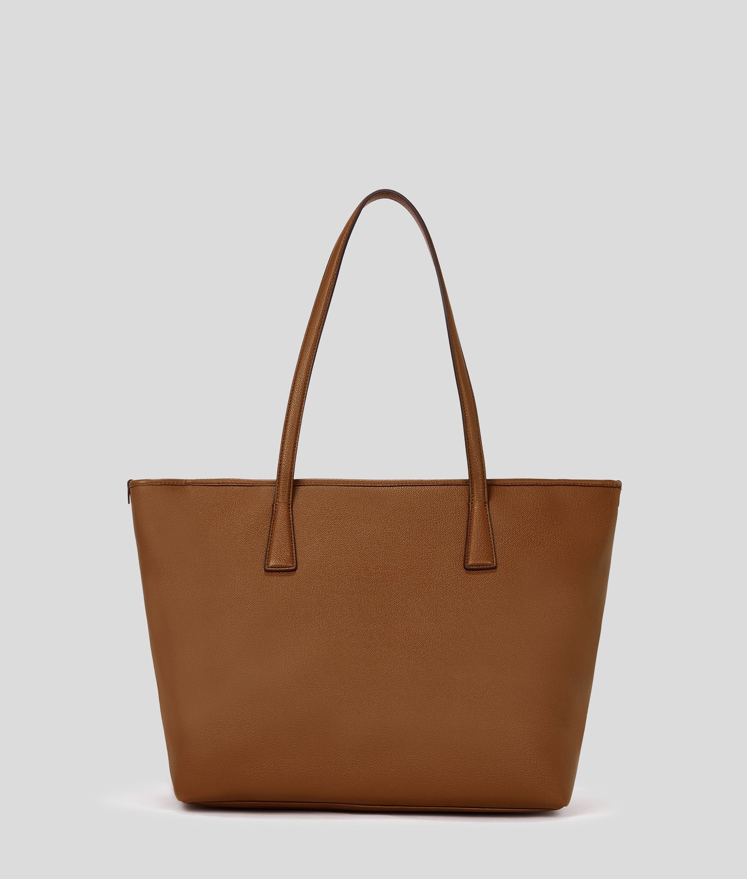 KarlLagerfeld Rue St-Guillaume Metal Tote Bag Dark Tan