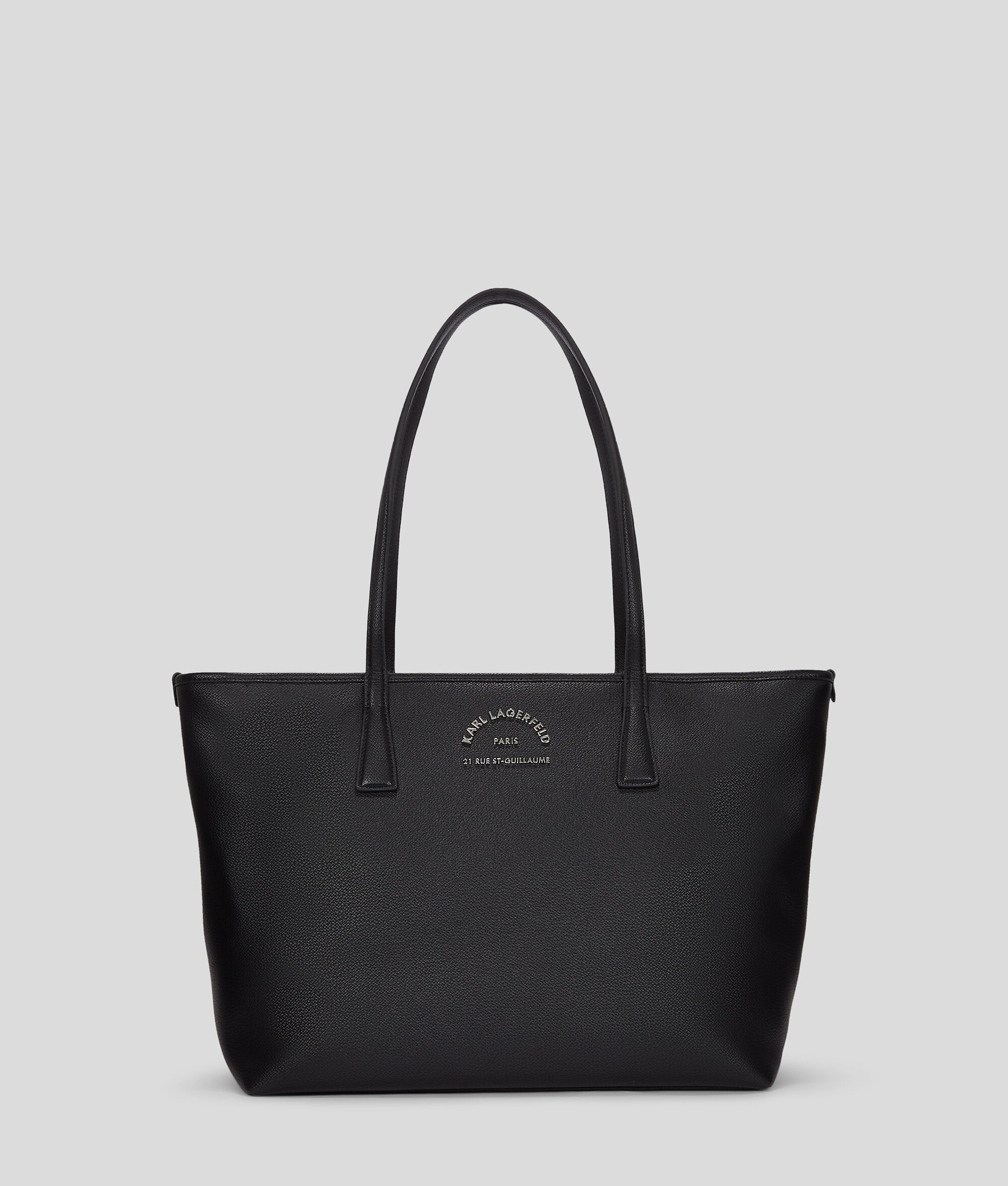 Rue St-Guillaume Metal Tote Bag Black Black