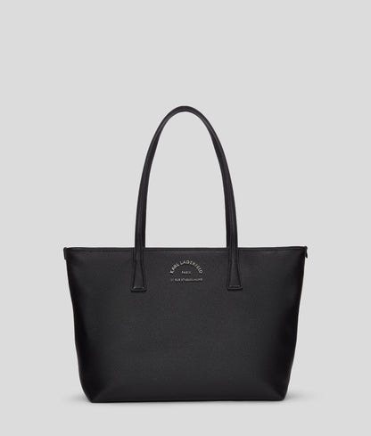 Rue St-Guillaume Metal Tote Bag Black Black