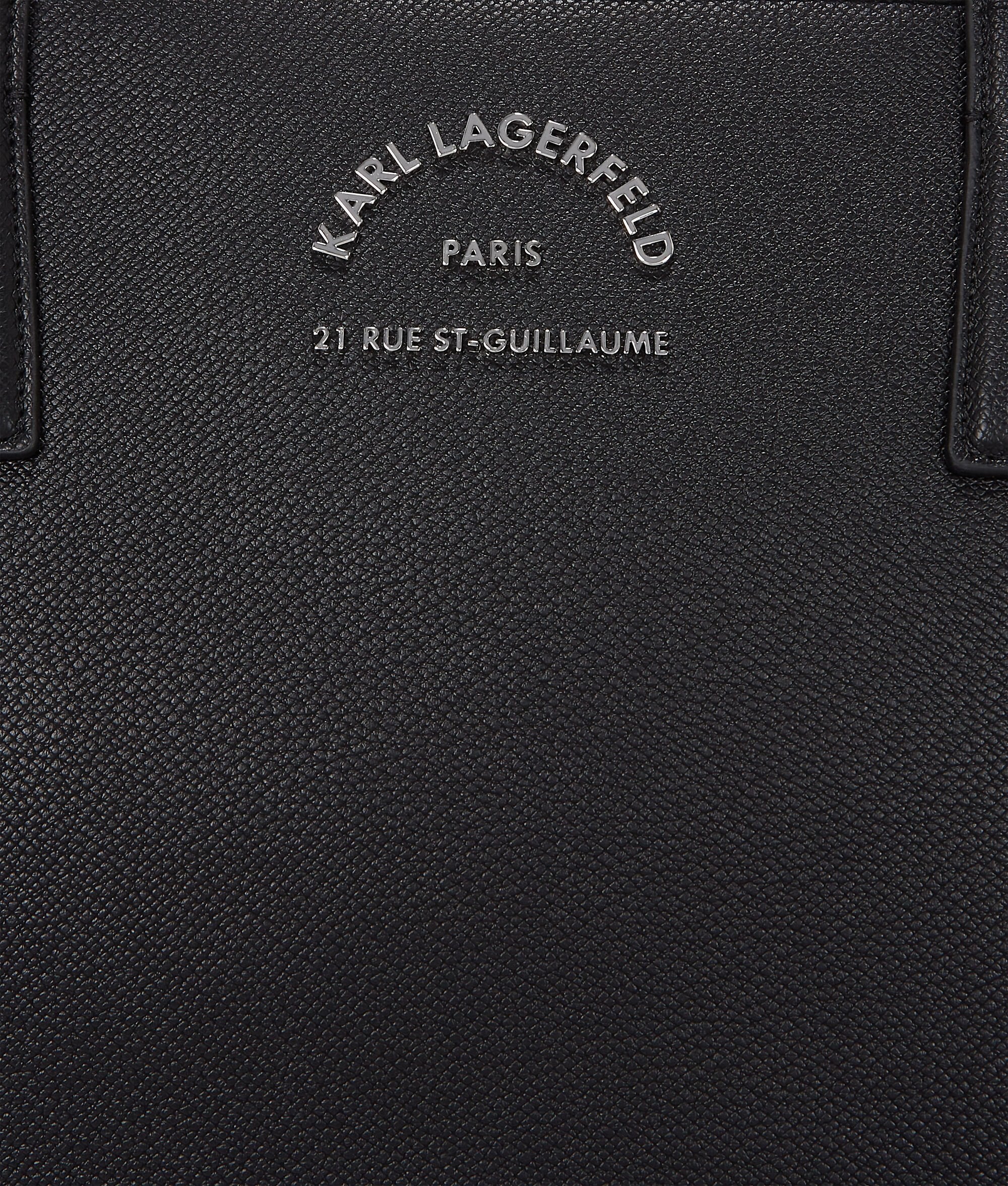Rue St-Guillaume Metal Tote Bag Black Black