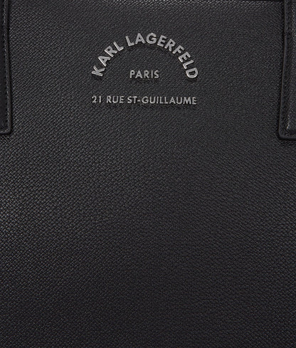 Rue St-Guillaume Metal Tote Bag Black Black
