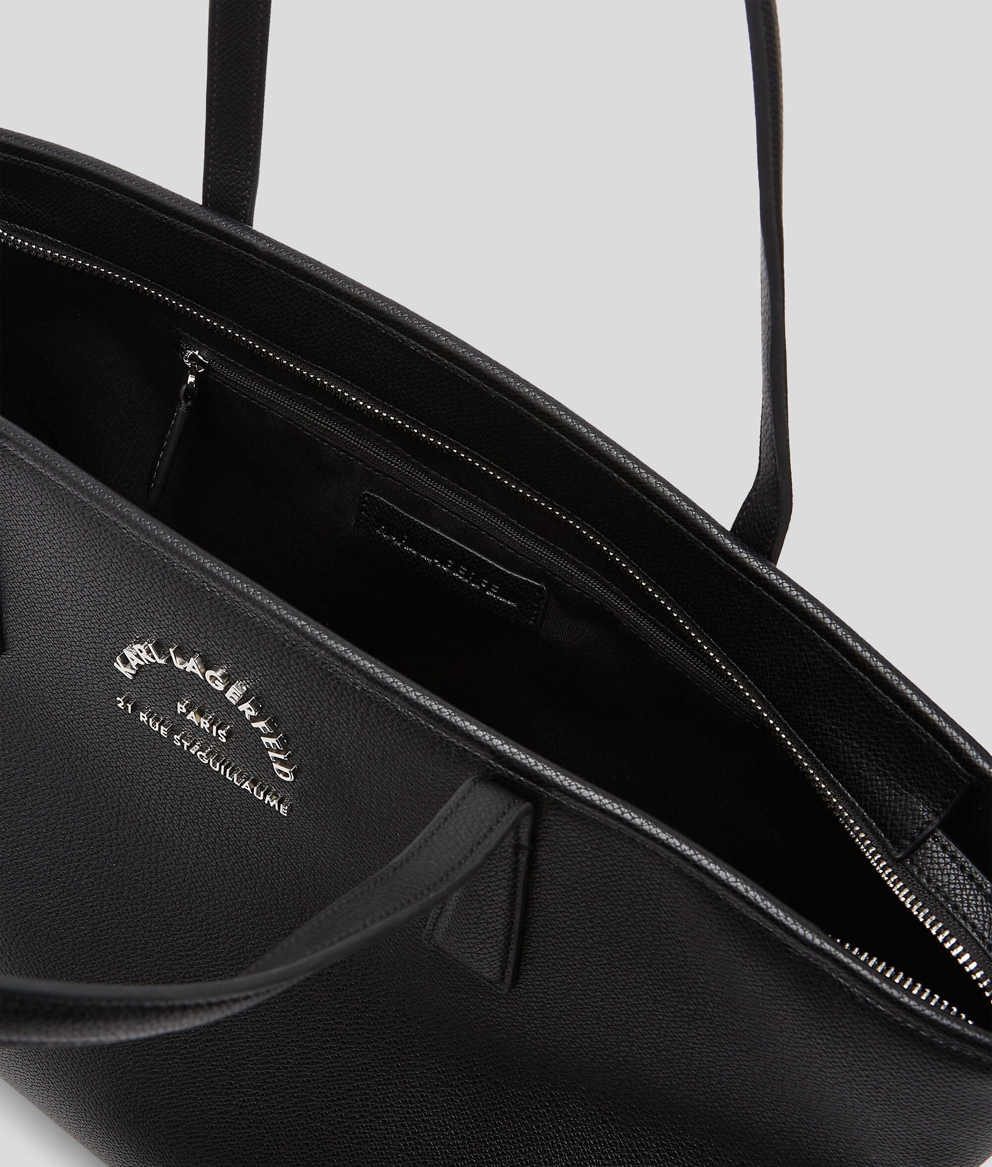 Rue St-Guillaume Metal Tote Bag Black Black
