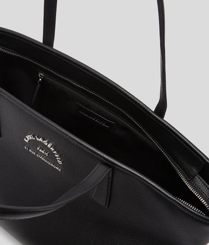 Rue St-Guillaume Metal Tote Bag Black Black