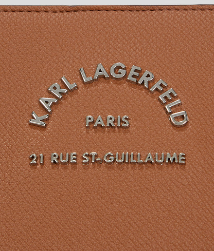 Rue St-Guillaume Metal Satchel Bag Dark Tan Dark Tan
