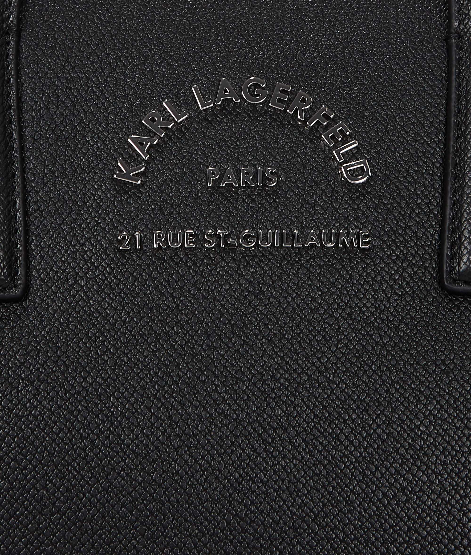 Rue St-Guillaume Metal Satchel Bag Black Black