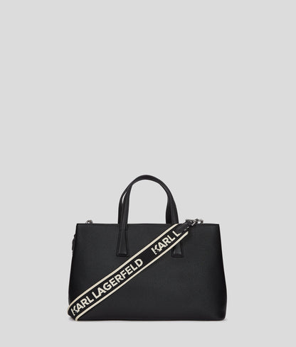 Rue St-Guillaume Metal Satchel Bag Black Black