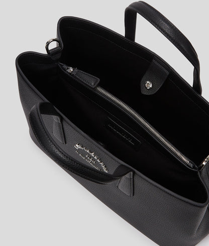 Rue St-Guillaume Metal Satchel Bag Black Black