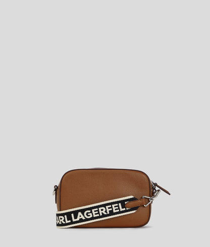 Rue St-Guillaume Metal Crossbody Bag Dark Tan Dark Tan