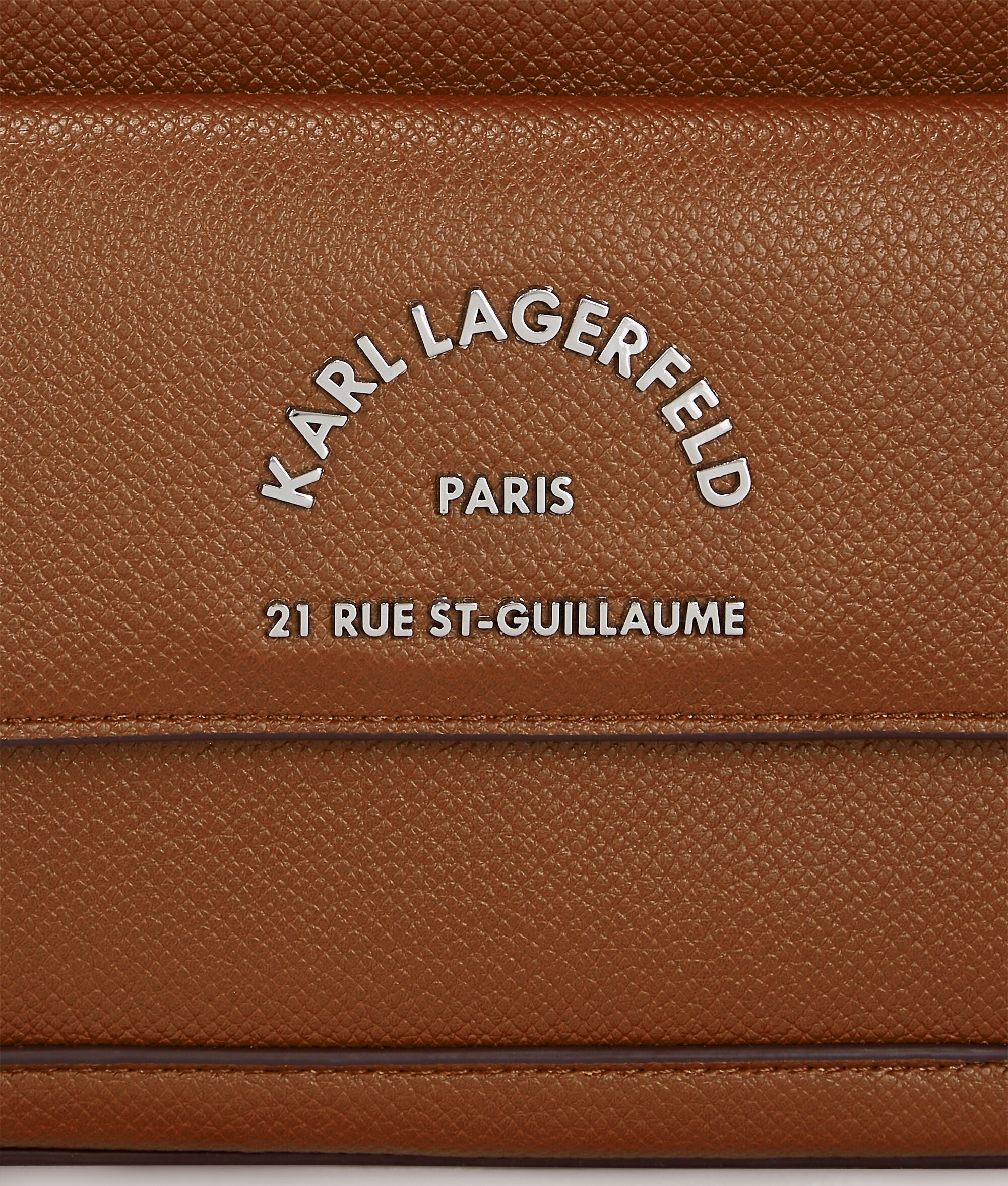Rue St-Guillaume Metal Crossbody Bag Dark Tan Dark Tan