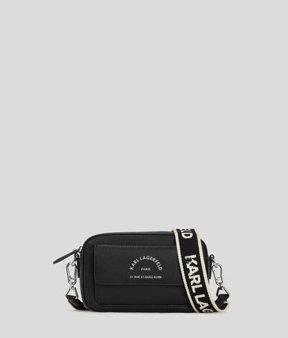 Rue St-Guillaume Metal Crossbody Bag Black Black