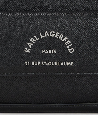 Rue St-Guillaume Metal Crossbody Bag Black Black