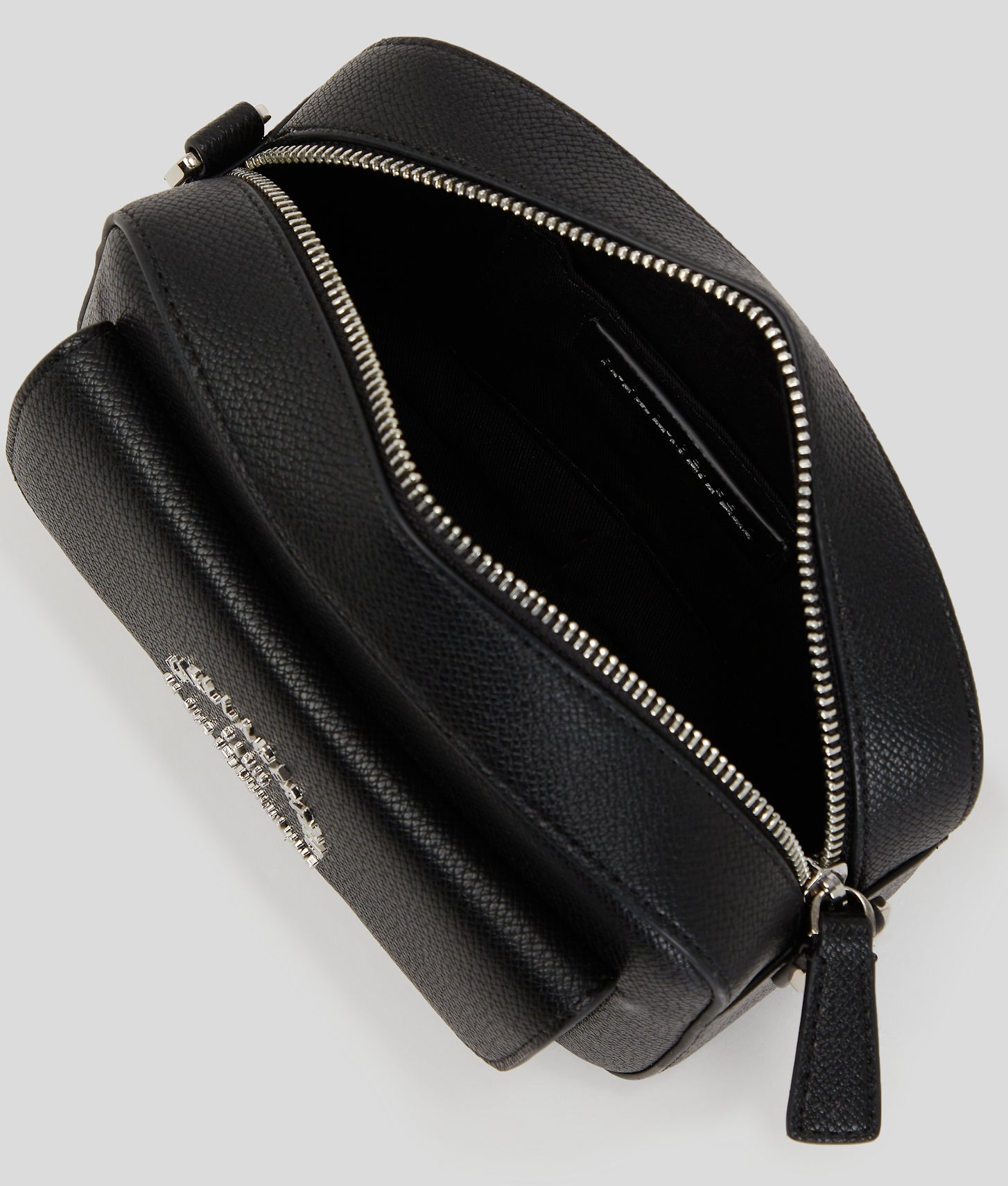 KarlLagerfeld Rue St-Guillaume Metal Crossbody Bag Black