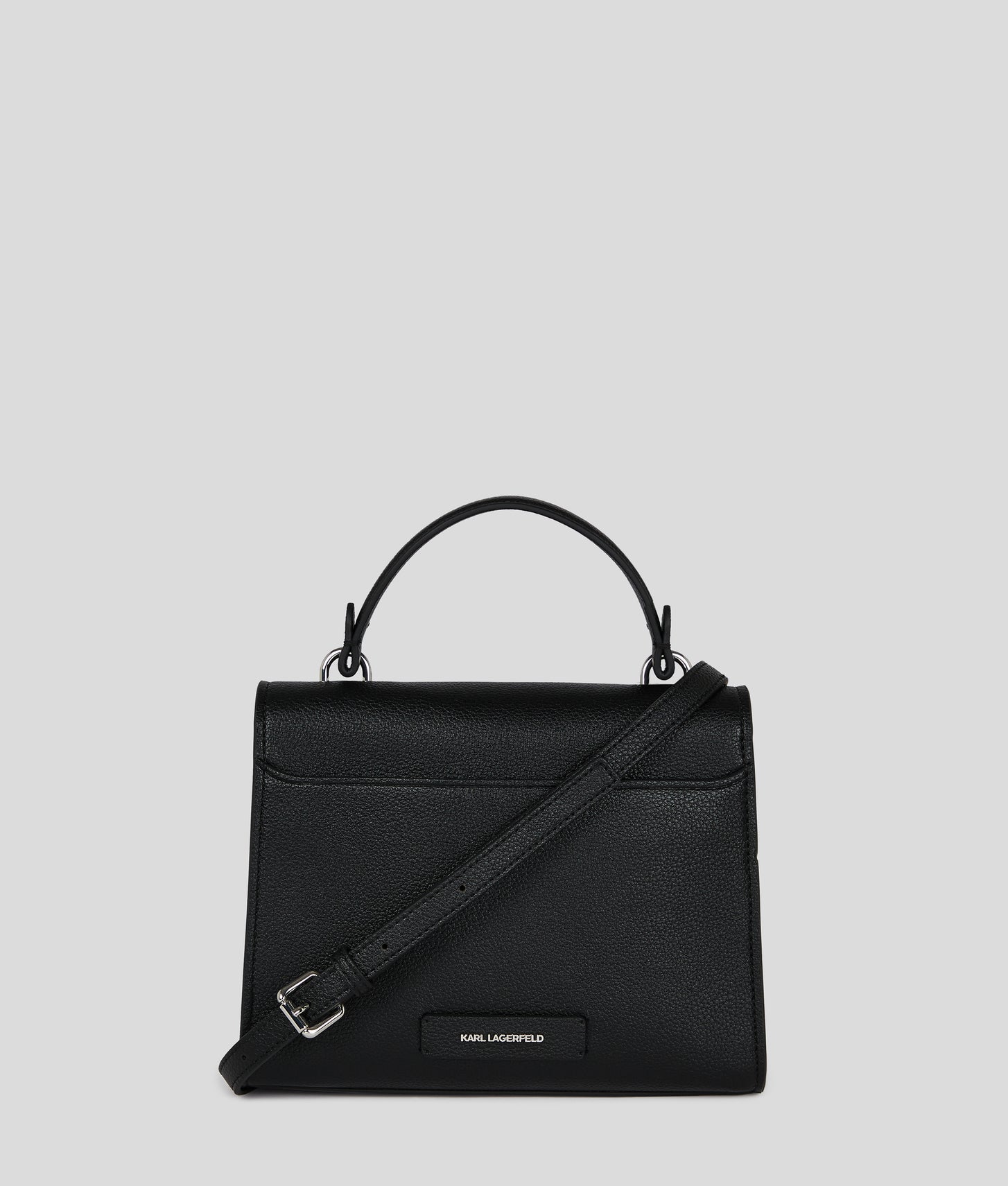 KarlLagerfeld Ikon Grainy Crossbody Bag Black