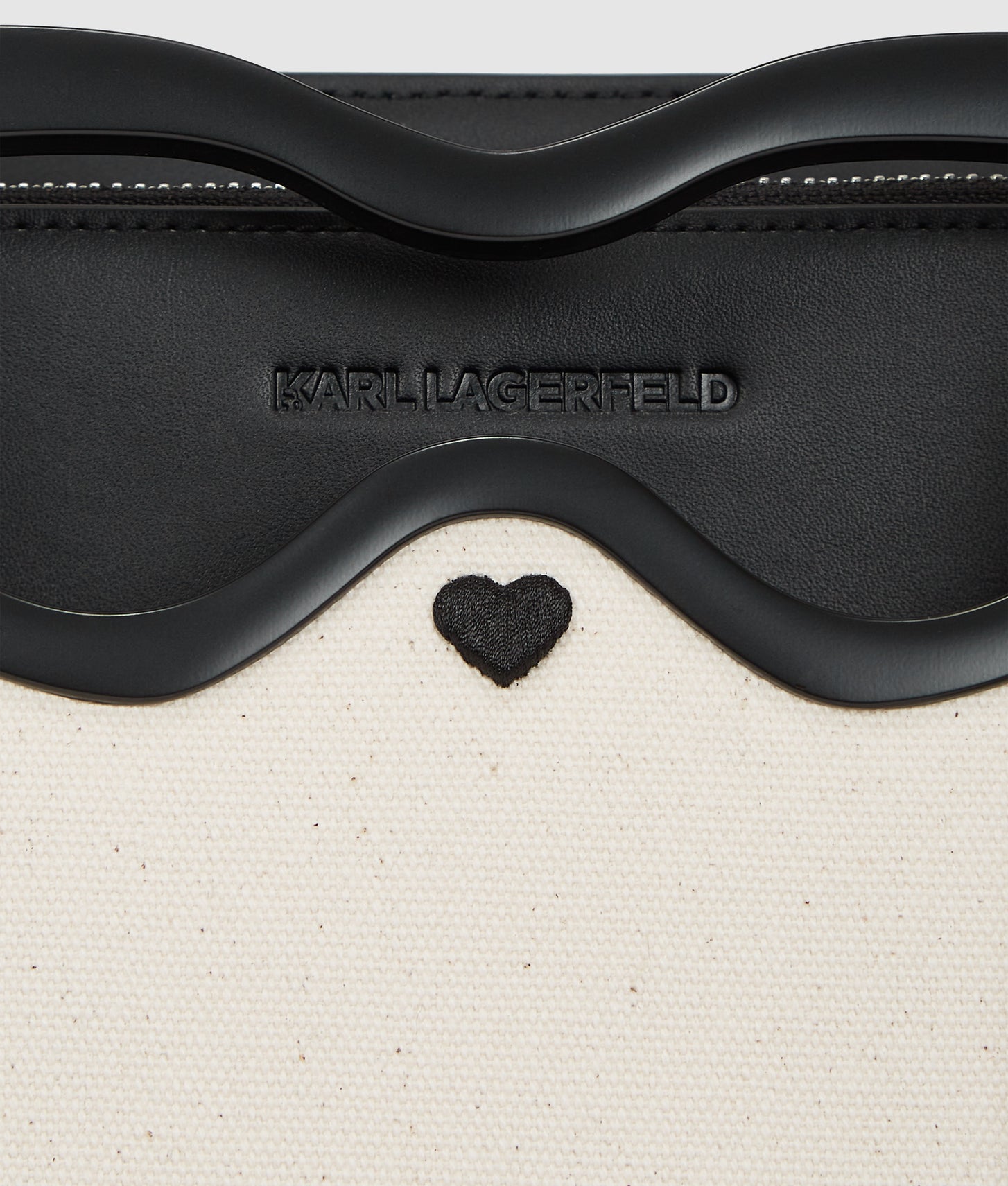 KarlLagerfeld Ikon Choupette Canvas Tote Bag Natural