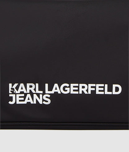 KarlLagerfeld Logo Nylon Shoulder Bag Black
