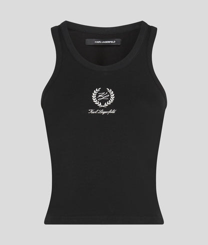 Karl Lagerfeld Hotel Karl Loungewear Tank Top Black