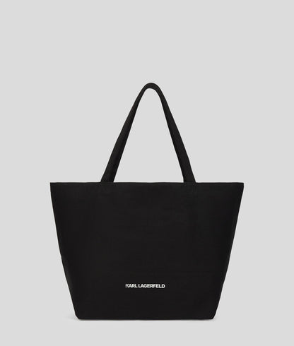 KarlLagerfeld Ikon Rhinestone Shopper Black