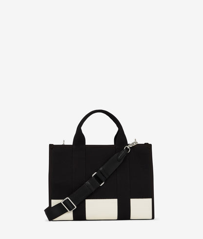 Rue St-Guillaume Medium Tote Bag Cannoli Cream-Black Cannoli Cream-Black