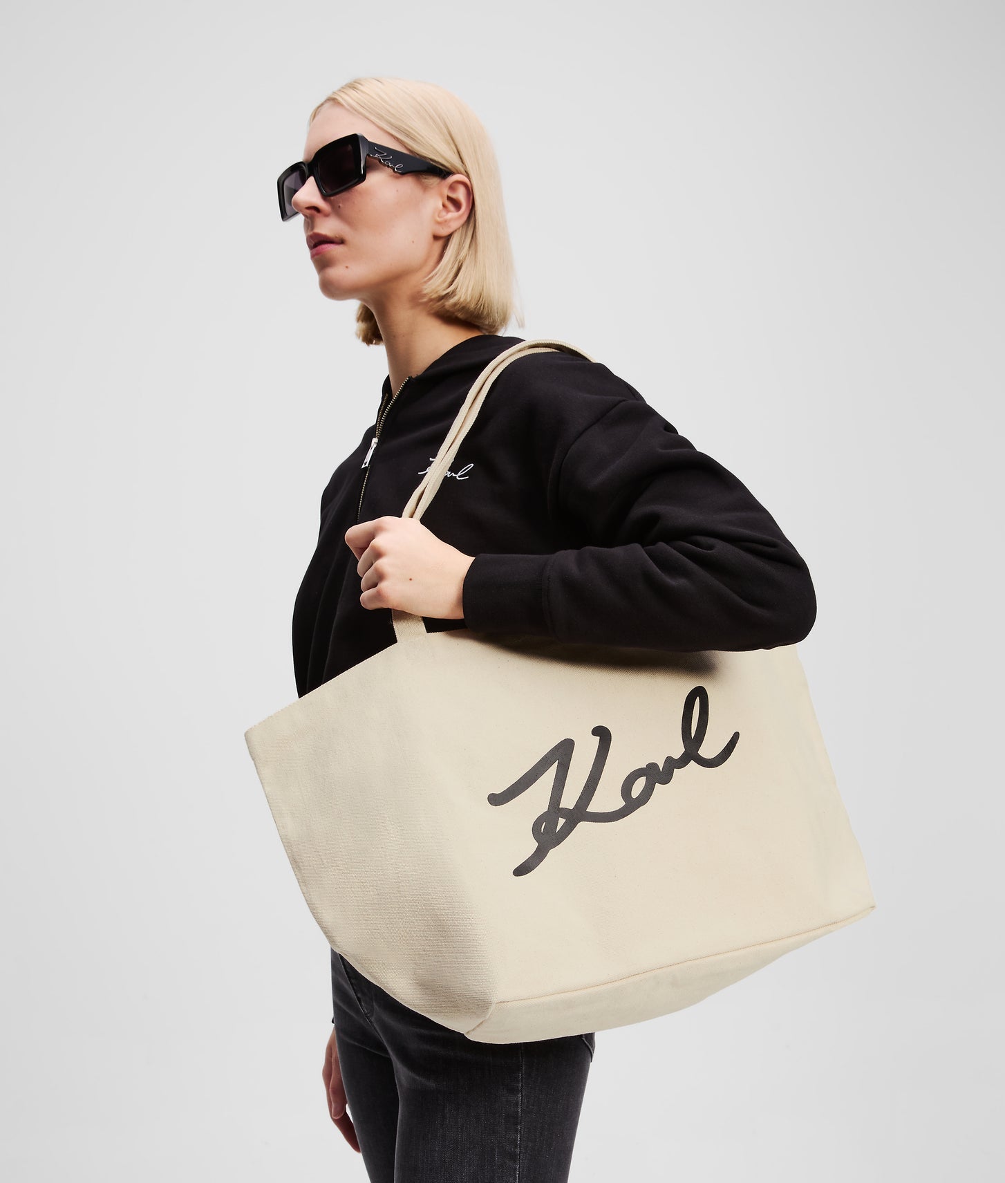 KarlLagerfeld Ksignature Shopper Natural