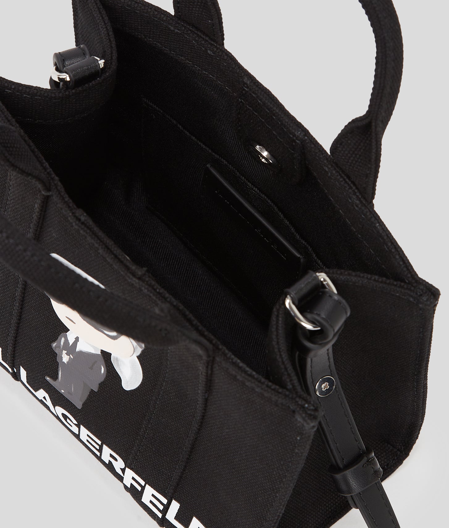 KarlLagerfeld Ikon Mini Tote Bag Black