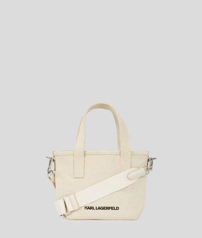 KarlLagerfeld Ikon Choupette Rhinestone Small Shopper Natural