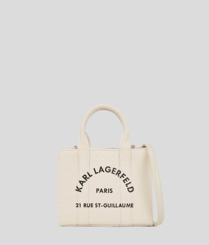 KarlLagerfeld Rue St-Guillaume Mini Tote Bag Natural